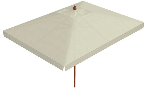 online Parasol de jardin 2,5x3,5 m mât en bois Ø48 mm toile acrylique écru