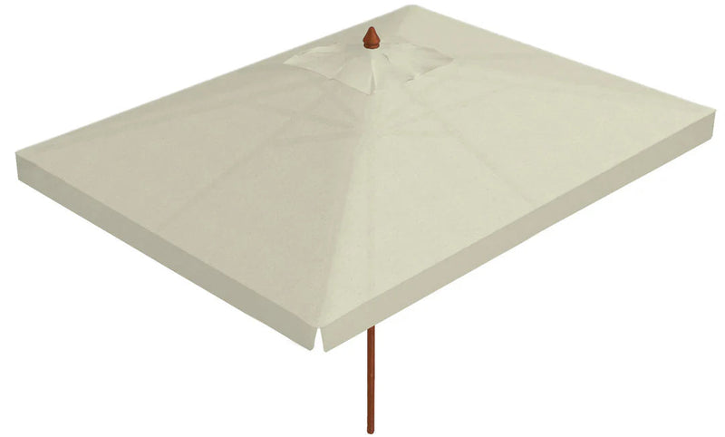 Ombrellone da Giardino 2,5x3,5 m Palo Ø57 mm in Legno Telo in Acrilico Ecrù