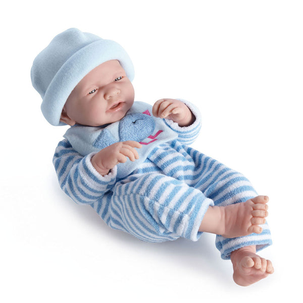 Poupée bébé nouveau-né avec pyjama rayé 38cm JC Toys sconto