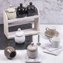 Set 4 Sottobicchieri 10x10x1 cm  in Ceramica VdE Tivoli 1996 Shades of Stones