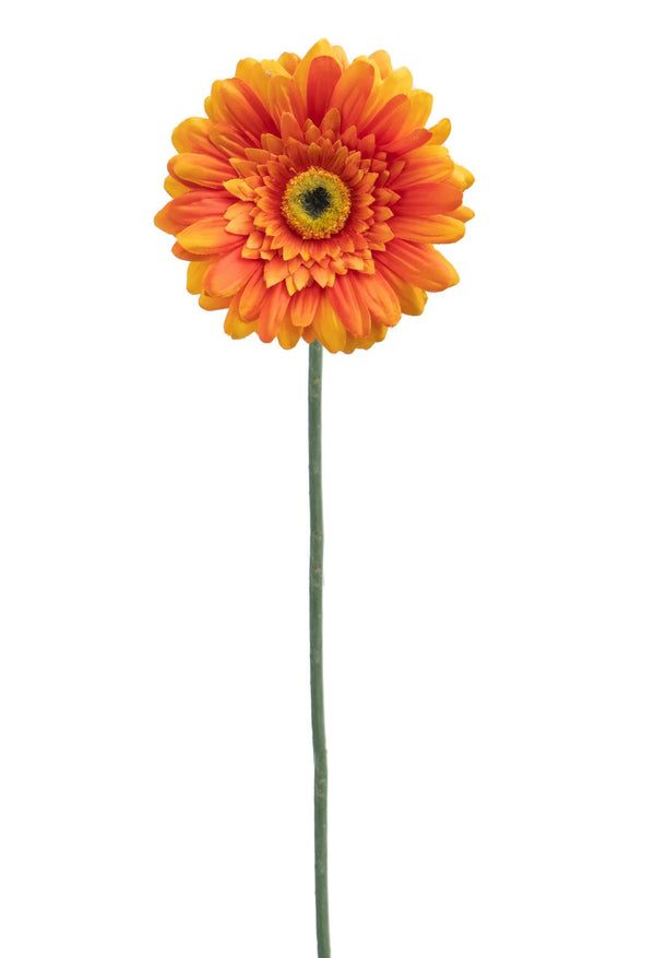 Lot de 12 Gerberas Artificiels Hauteur 63 cm Orange prezzo