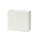 Vaso Rettangolare Indoor e Outdoor Tera Schio Tower Chalk 79x39 cm in Plastica Bianco Gesso 