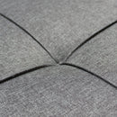 Divano Letto Cedric 208x87/145x88 cm  in Tessuto Grigio scuro