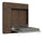 Lit double escamotable peu encombrant Kentaro H250 cm marron