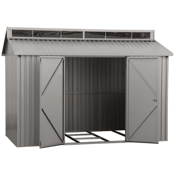 sconto Jardin Box House 323,3x182,5x230,5 cm en aluminium gris