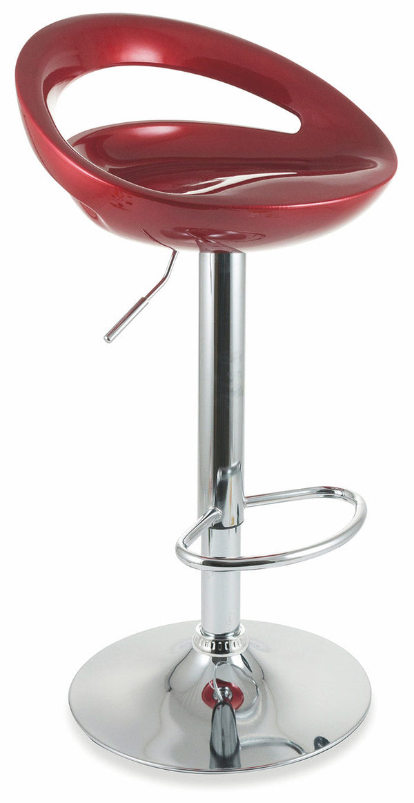 sconto Tabouret avec Vérin à Gaz et Siège Pivotant en ABS Rouge Soriani