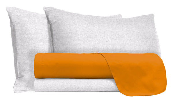 sconto Ensemble de draps et taies d'oreiller en coton citrouille différentes tailles