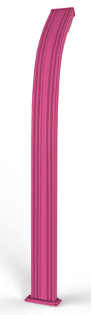 Doccia Solare da Esterno Giardino 30L Miscelatore e Lavapiedi Arkema Spring Fuxia