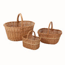 Cesto portalegna in vimini olanda europeo ovale 