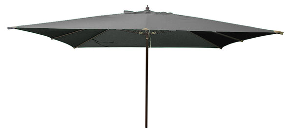 acquista Ombrellone da Giardino 3x4m Palo Ø48 mm in Legno e Poliestere Grigio