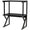 Scaffale da Scrivania Multiuso 3 Ripiani 54x37x69 cm per Stampante Ufficio in MDF Nero
