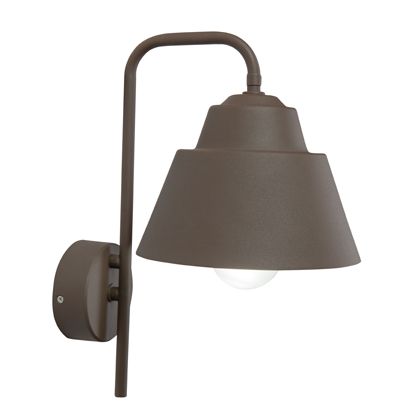 Applique in Basso da Esterno E27 in Metallo Sovil Marrone