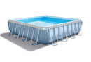 Piscina Fuori Terra Quadrata H107x427x427cm con Pompa Scaletta e Teli Intex Prism Frame