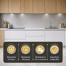 Set 6 Pezzi Pannello Decorativo Effetto Metallo 120x60 cm in PVC UV Ultra Slim Acciaio Inox  