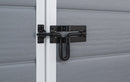 Casetta da Giardino Porta Attrezzi 185,8x236,8x227 cmin Resina Effetto Legno Keter Manor 6x8 Grigia