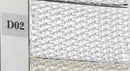Set 7 Scatole in poliestere bianco rettangolare con manici in metallo 