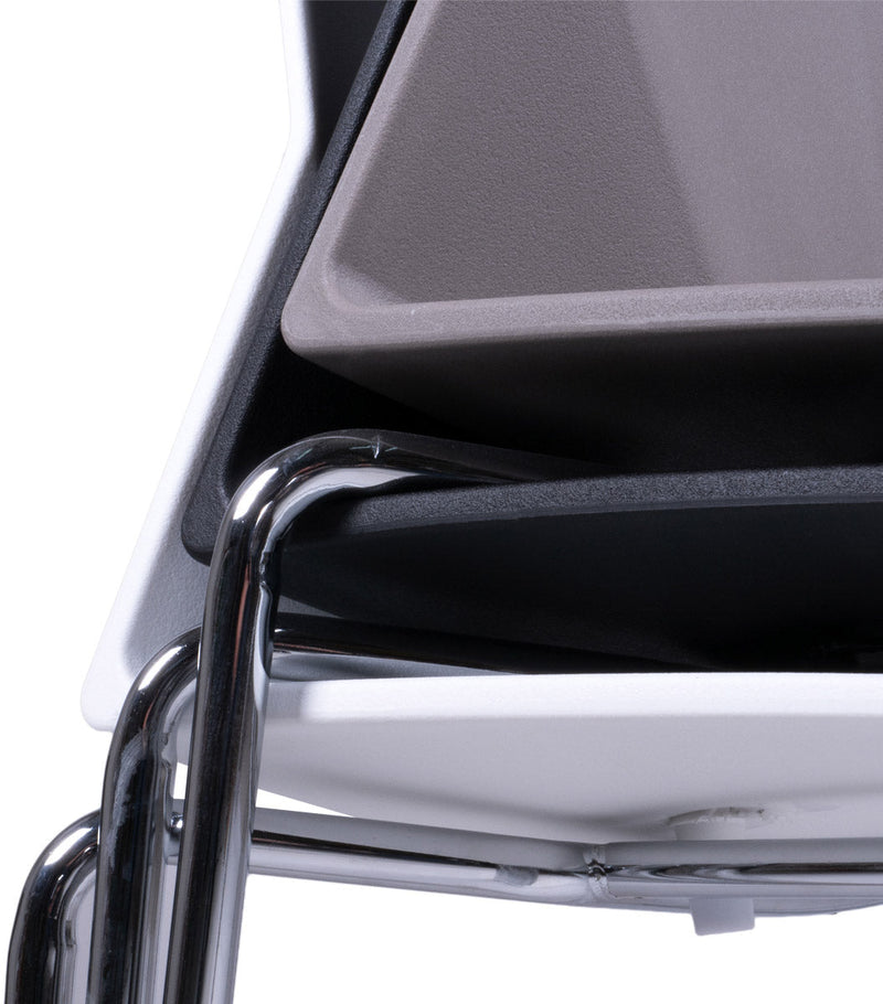 Sedia in Polipropilene e Chromo Vandi Bianco