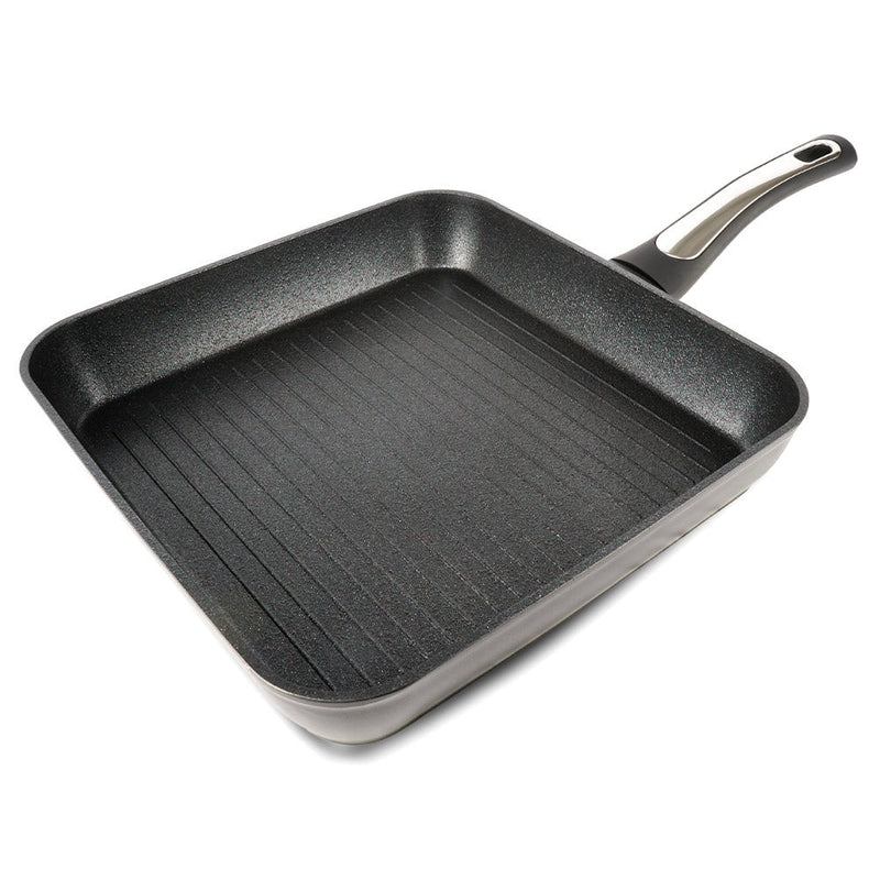 Bistecchiera 26x26 cm Antiaderente Induzione Silex Elegance Black Nero
