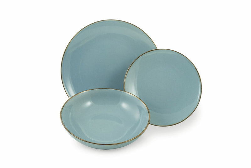 Servizio Piatti 18 Pezzi in Gres Villa d'Este Home Tivoli Royal Light