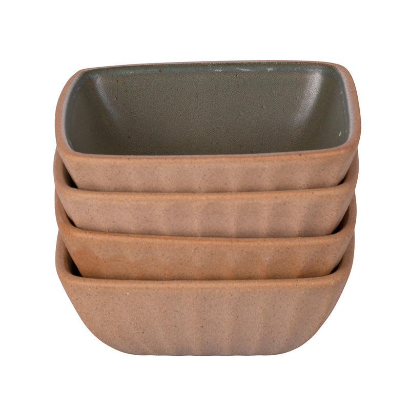 Set 4 Salsiere 11,5x11,5x4 cm 250 ml in Ceramica VdE Tivoli 1996 Pompei