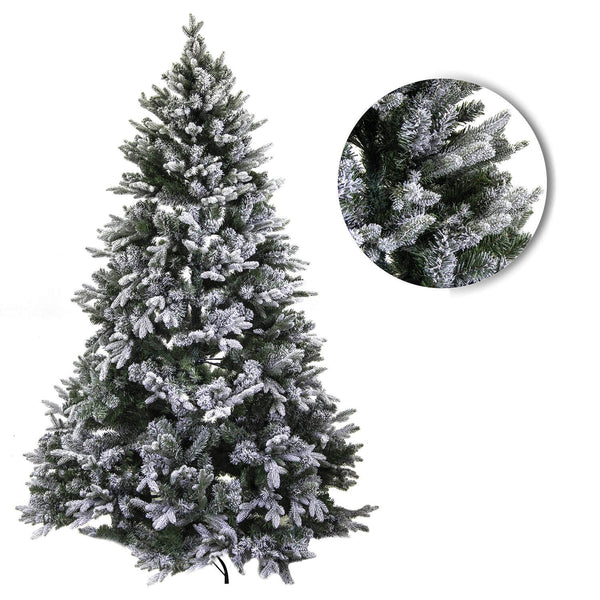 acquista Sapin de Noël artificiel recouvert de neige, montagne de cristal vert Différentes tailles