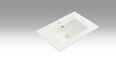 Lavabo Rettangolare da Incasso in Ceramica 71x46,5x2cm TFT Bianco