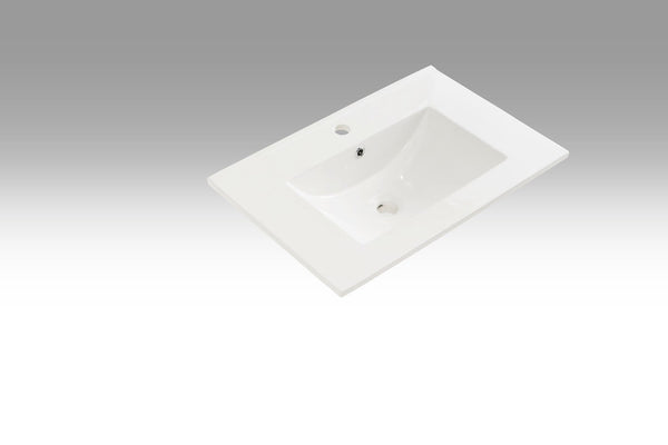 sconto Lavabo Rectangulaire Encastrable Céramique 71x46,5x2cm Blanc TFT