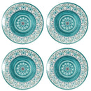 Set 4 Piatti Piani Ø30x3 cm  in Porcellana Sottosmalto VdE Tivoli 1996 Pantelleria 