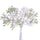 Lot de 12 Pics Baies H12 cm Blanc