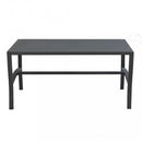 Tavolino Chloe 92x45x45 h cm in Acciaio Antracite
