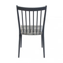 Sedia Martinica Impilabile 46x57x86 h cm in Alluminio Antracite