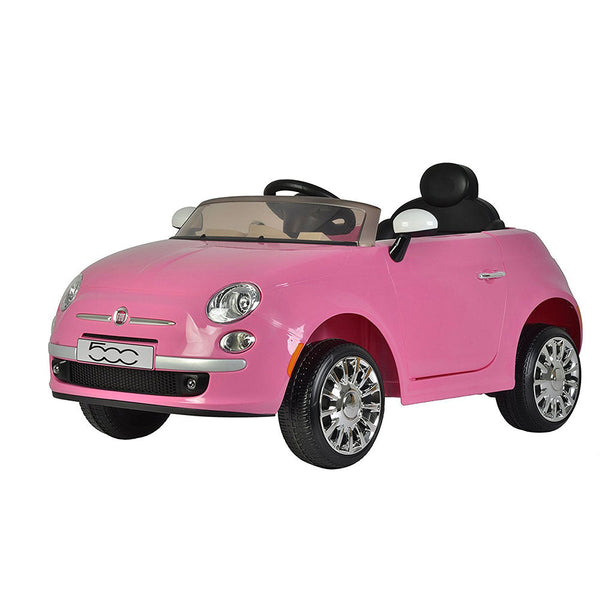 Voiture électrique pour enfants 12V avec permis Fiat 500 rose prezzo