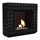 Camino a Bioetanolo da Pavimento 113x97,3 cm Flig Boise Swarovski Nero Matto