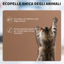 Sedia da Ufficio Reclinabile 65x67x111-119 cm con Poggiapiedi e Rotelle in Finta Pelle Marrone      