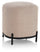 Pouf Rembourré 42x42x45 cm en Tissu Rose