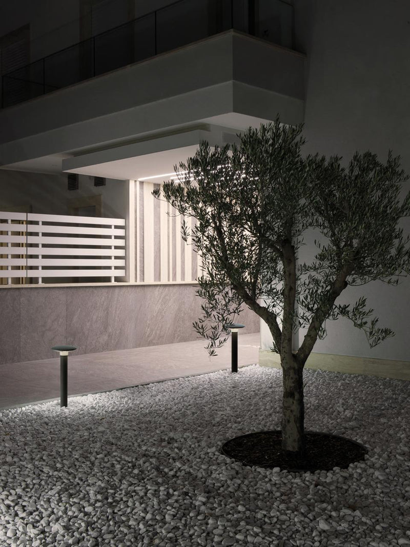 Lampada Testa Palo da Esterno a LED 18W 3000K Sovil Grigio