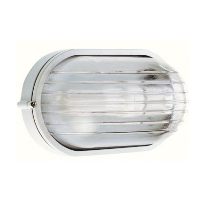 Grand Plafonnier Ovale Couleur Blanche pour Extérieur Ligne Industrielle Sovil online