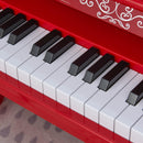 Mini Pianoforte Giocattolo per Bambini 25 Tasti in ABS  Rosso