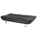 Divano Letto Prontoletto Sofia Rivestimento in Similpelle Nero