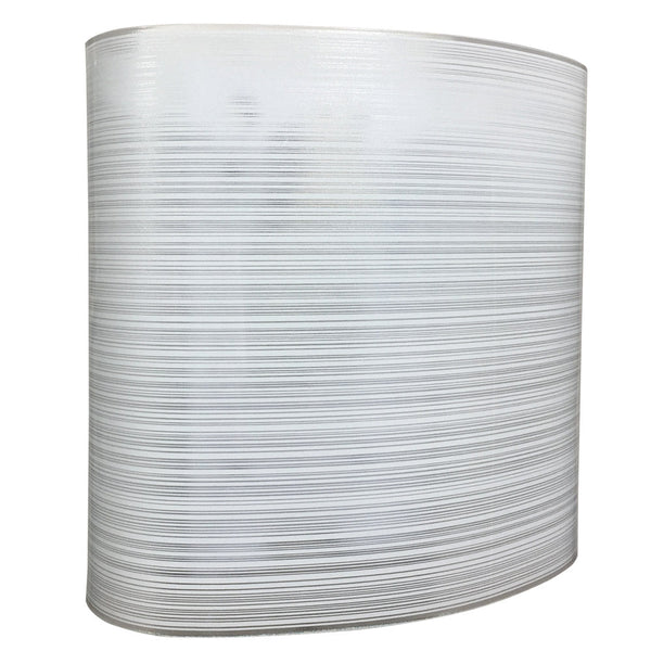 Applique 1xE27 Cadre Blanc Plaque Verre Bandes Blanches E-Energy Cora prezzo