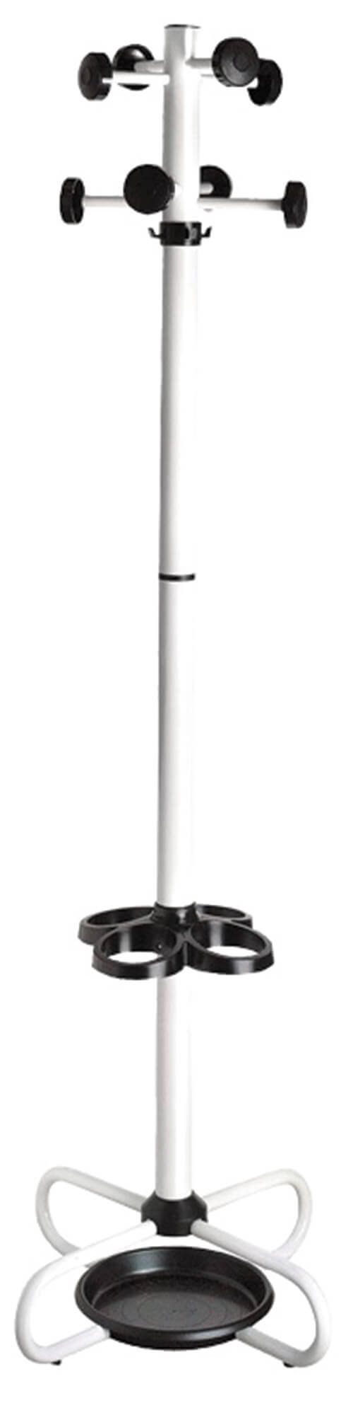 prezzo Portemanteau Ø55x174 cm avec porte-parapluie en métal noir et blanc Tommy Fumer