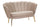 Canapé 2 places 136x76x78 cm en tissu capitonné