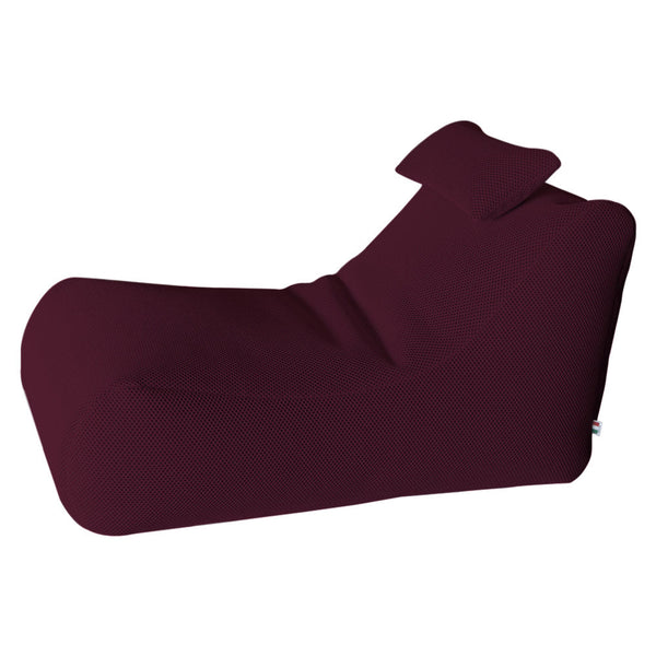 prezzo Chaise longue transat 120x70x65 cm avec coussin polyester Armonia Bordeaux