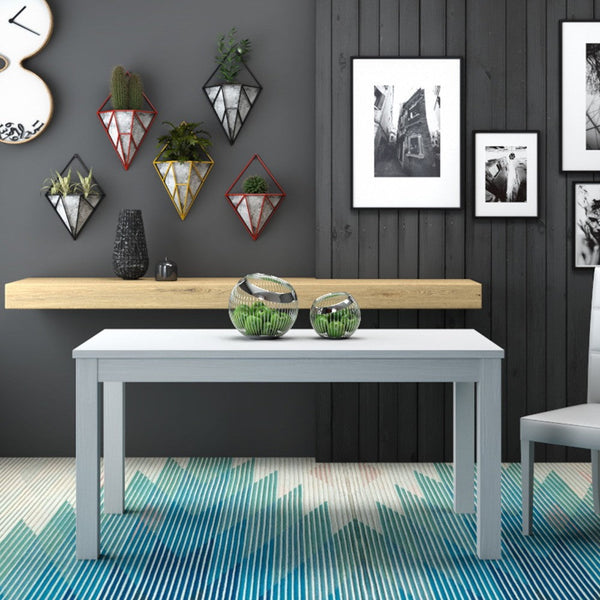 Table extensible Elindo 160/200/240x90 cm frêne blanc online