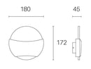 Applique da Esterno a LED 6W+6W 3000K Sovil Grigio