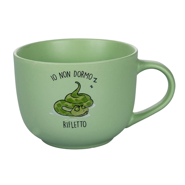 Tazza Ø11,5x9 cm in New Bone China VdE Tivoli 1996 Lazy "io non dormo, rifletto" online