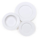 Servizio Piatti 18 Pezzi in Porcellana Collection Queens Bianco
