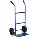 Carrello per Trasporto Portapacchi 100x38x48 cm Struttura Leggera e Ruote Rigide Portata 80 kg in Metallo Blu      