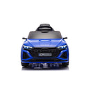 Macchina Elettrica per Bambini 12V Licenza Ufficiale Audi SQ8 E-Tron con Telecomando e Sedile Pelle Blu