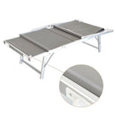 Lettino Prendisole da Giardino 181x60xH39 cm in alluminio ecrù Bagnino